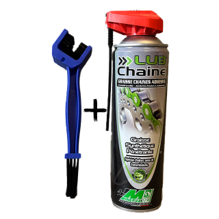 Kit brosse + graisse chaîne Minerva | Oxmoto