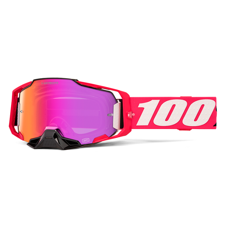 Lunettes 100% armega hiper kloug - ecran mirror dark rouge