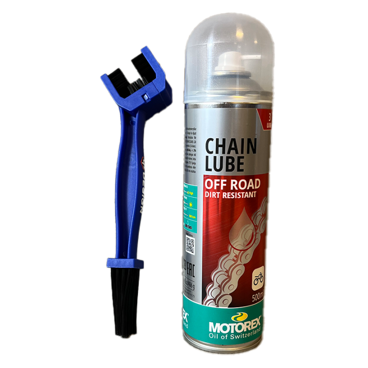 Kit brosse + graisse chaîne Motorex | Oxmoto
