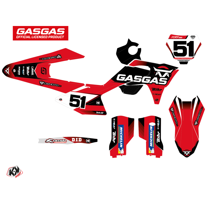 Kit déco personnalisé Gas Gas oxmoto.fr | Oxmoto
