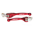Ensemble de leviers retournables forgés RFX race rouge- Honda crf250/450 crf 250 r 2007-2024
