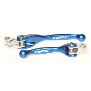 Ensemble de leviers retournables forgés RFX race bleu Kawasaki kx 250 f 2004-2012