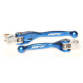 Ensemble de leviers retournables forgés RFX race bleu Kawasaki kx 250 f 2004-2012