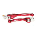 Ensemble de leviers retournables forgés RFX race rouge Kawasaki kx 250 f 2004-2012