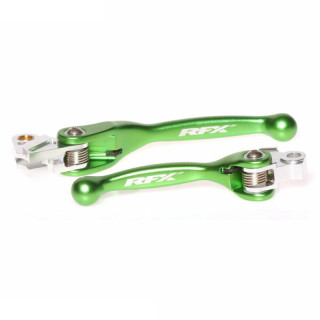 Jeu de leviers retournables forgés RFX race vert Kawasaki kxf450 kx 450 2019-2023