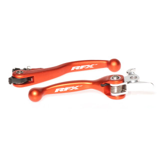 Ensemble de leviers retournables forgés RFX race orange KTM divers freins Brembo / embrayages Magura 125 exc 2009-2013