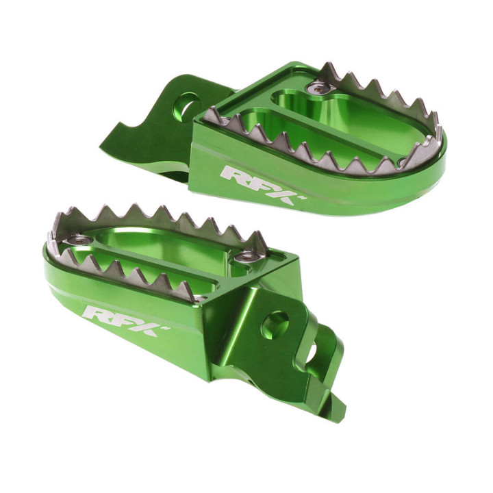 Repose-pieds RFX Pro Series SHARK Teeth - vert | Oxmoto