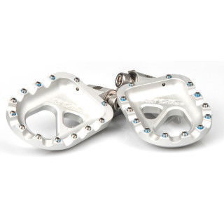 Repose-pieds RFX Pro Series Trials aluminium CNC - argent