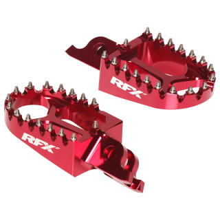 Repose-pieds RFX Pro Series Trials aluminium CNC - rouge