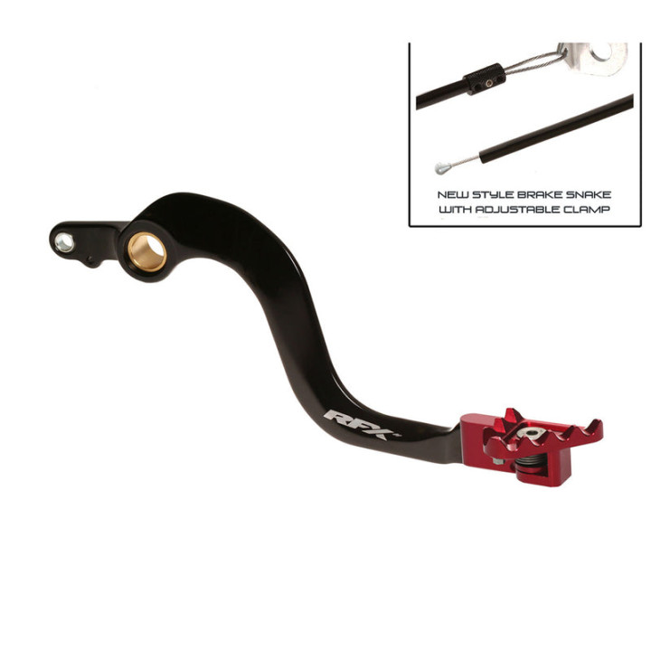 Pédale de frein arrière RFX pro ft noir/rouge Honda cr250 cr 250 r 2002-2007