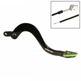 Pédale de frein RFX Pro Series - embout fixe - noir/vert FXRB2040199GN