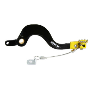 Pédale de frein arrière RFX pro ft noir/jaune Suzuki rmz250/450 rm-z 450 2008-2025