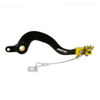 Pédale de frein arrière RFX pro st anodisé dur noir/jaune Suzuki rm85 rm 85 2002-2022