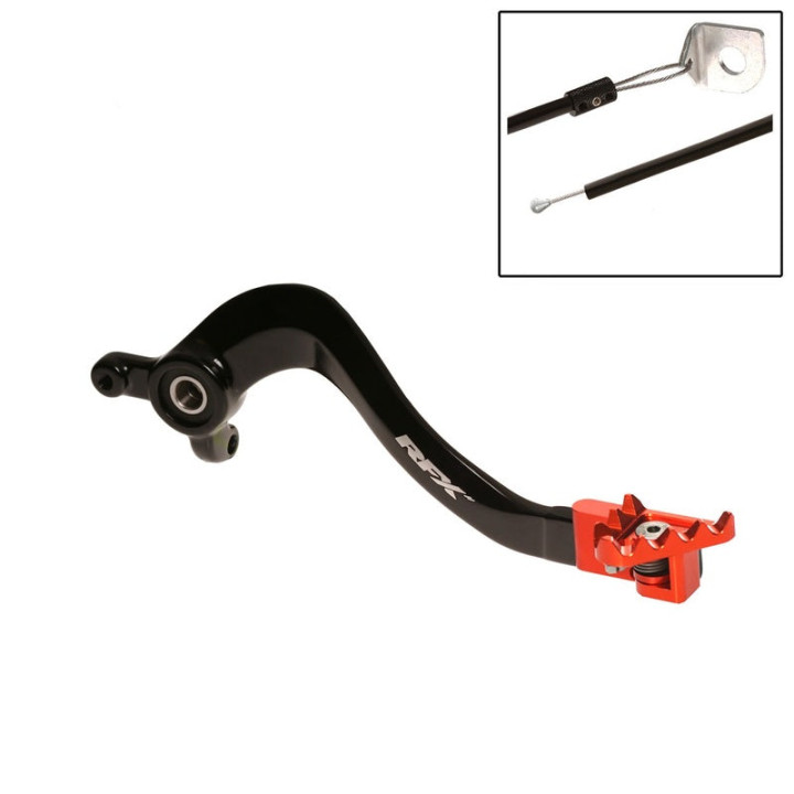 Pédale de frein arrière RFX pro ft noir/orange KTM sx85 85 sx 2003-2017