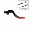 Pédale de frein arrière RFX pro st anodisé dur noir/orange KTM sx/sx-f 125-525 250 exc 2007-2017