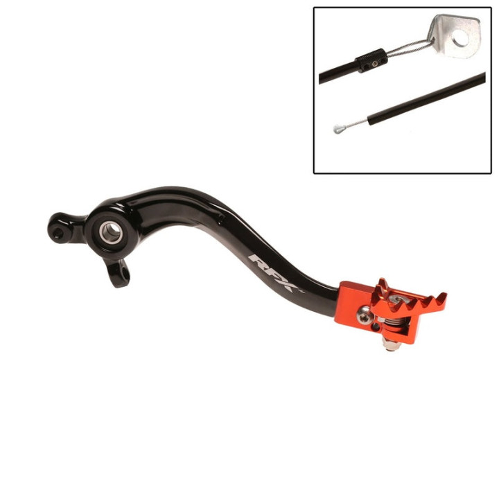 Pédale de frein arrière RFX pro ft noir/orange Husqvarna fc 250 2016-2016