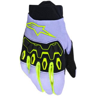 Gants enfant Alpinestars full bore v2 violet/jaune | Oxmoto