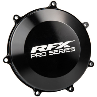 Couvre-carter d’embrayage anodisé dur noir RFX pro- Kawasaki kxf450 kx 450 2021-2024