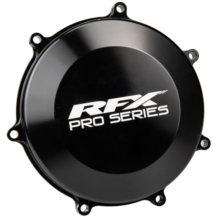 Couvre-carter d’embrayage anodisé dur noir RFX pro- Kawasaki kxf450 kx 450 2021-2024