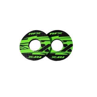 Paire de donuts de poignée RFX sport (X Vert) | Oxmoto
