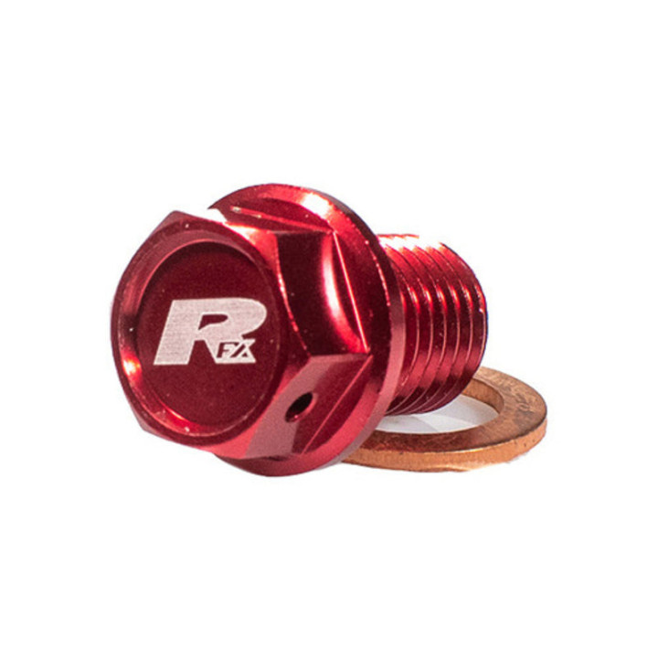 Bouchon de vidange aimanté RFX [M12 x 12 mm x 1,50] - rouge FXDB5010099RD