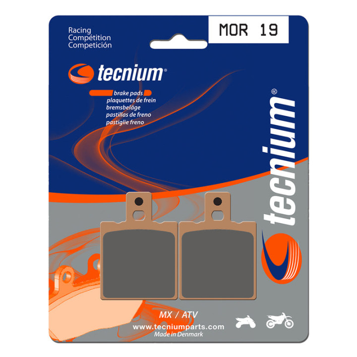 Plaquettes de frein Tecnium Racing MX/Quad métal fritté - MOR19