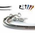 Durite de frein aviation speedbrakes inox/raccord bleu Kawasaki kx 250 f 2007-2010