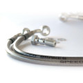Durite de frein aviation speedbrakes carbone/raccord bleu Kawasaki kx 250 2019-2020