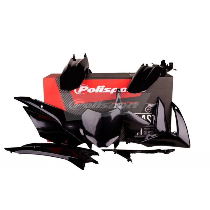 Kit plastique Polisport noir Honda CRF110F | Oxmoto