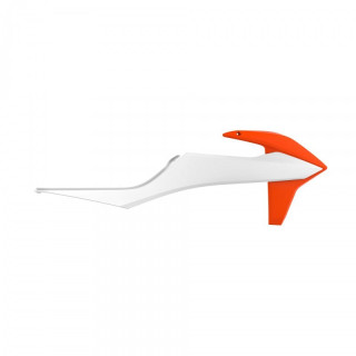 Ouïes de radiateur Polisport orange/blanc KTM 125 sx 2019-2022