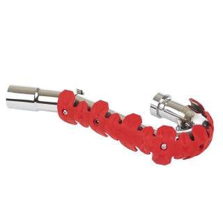 Protection d'échappement Polisport long rouge | Oxmoto