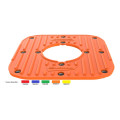 Caoutchouc de remplacement trépied Polisport orange | Oxmoto