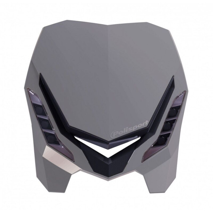 Plaque phare Polisport E-Blaze gris | Oxmoto