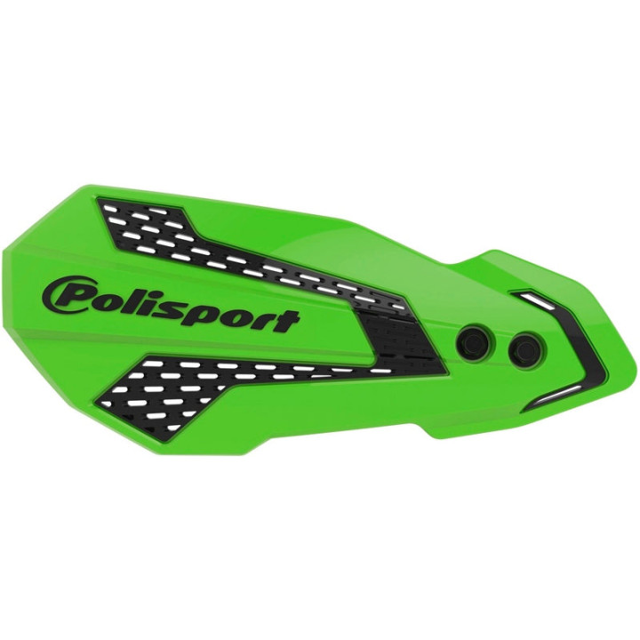 Protège-mains Polisport MX Flow vert / blanc - Kawasaki KX250F / 450F