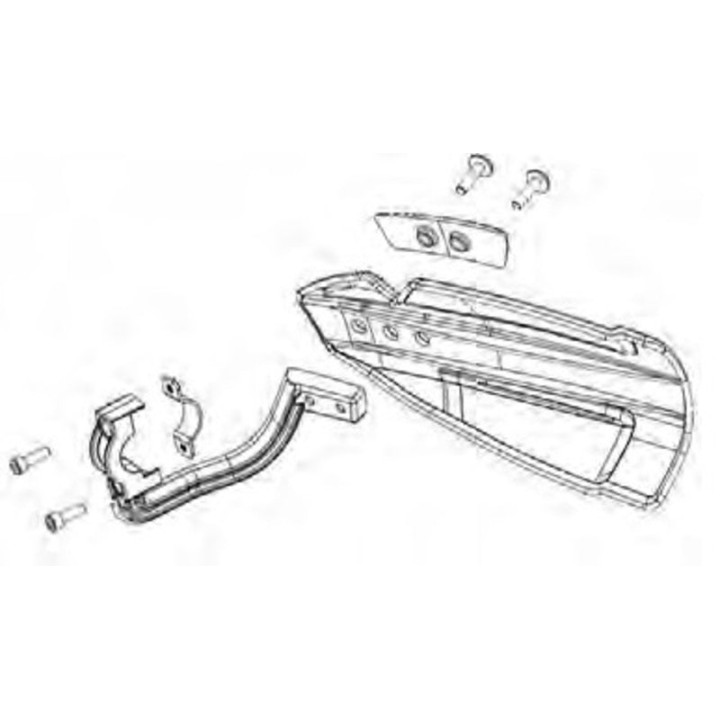 Kit de montage protège-mains Polisport Hammer/MX Flow