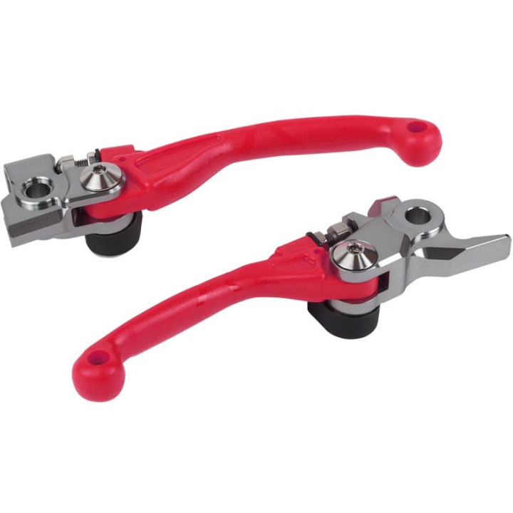 Jeu de leviers Polisport pivor incassable rojo - Honda cr125r / 250r cr 125 r 2004-2007