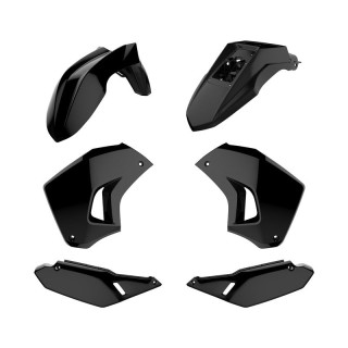 Kit plastique Polisport Kawasaki KLR650 noir | Oxmoto