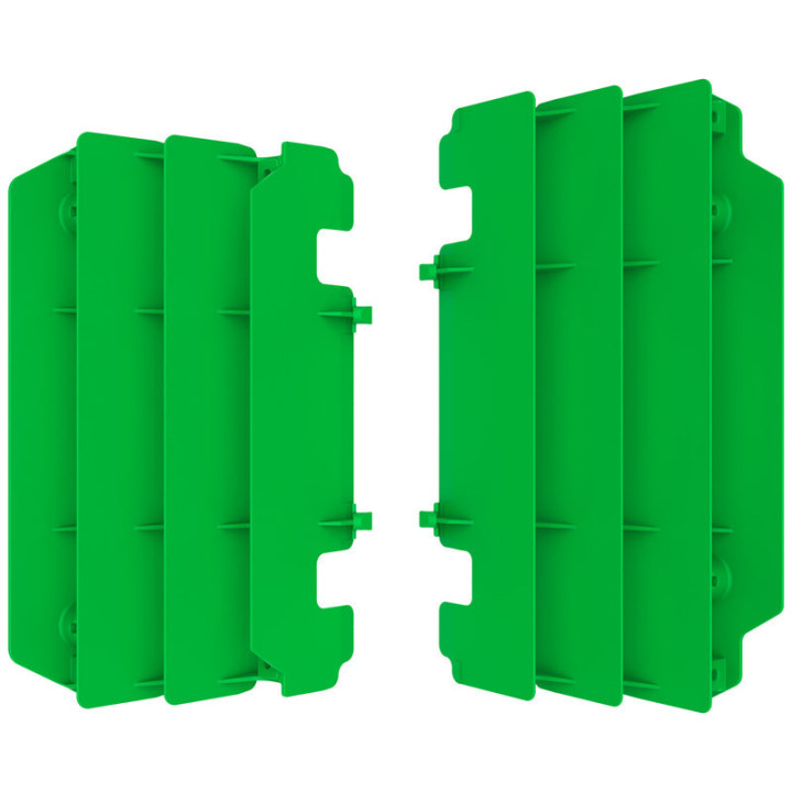 Cache-radiateur Polisport vert - Kawasaki KX125 | Oxmoto