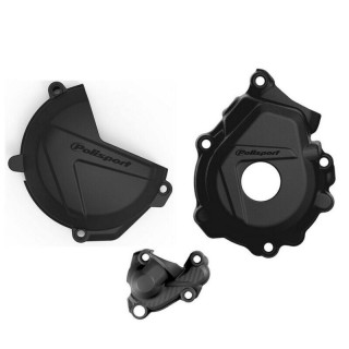 Kit protection de carter d'embrayage, d'allumage et de pompe à eau Polisport - KTM 250 / 350 XC-F / SX-F