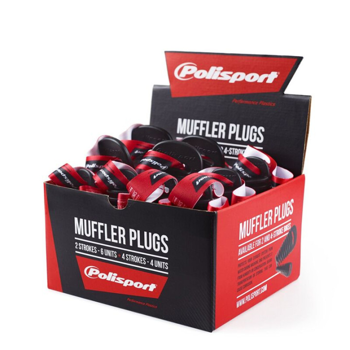Kit de bouchons de pot d'échappement Polisport - 4 pièces 2T / 6 pièces 4T