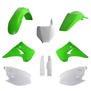 Kit plastique Polisport vert Kawasaki kx 2003-2008 | Oxmoto