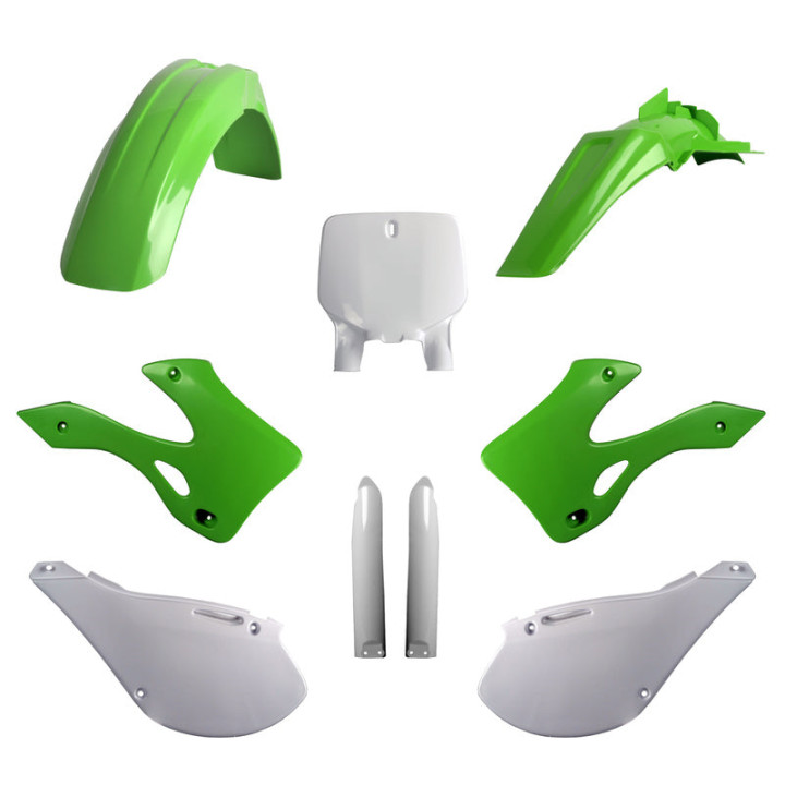 Kit plastique Polisport vert Kawasaki kx 1999-2002 | Oxmoto