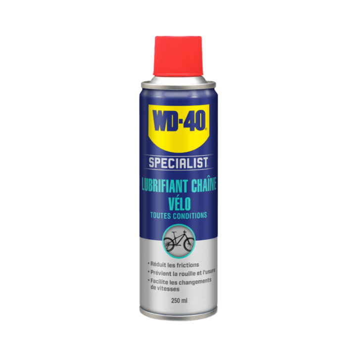 Lubrifiant vélo chaine toutes conditions WD 40 Specialist® - Spray 250ml