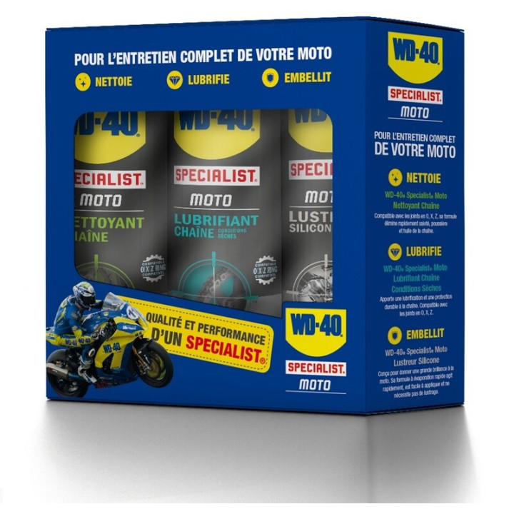 Pack entretien complet Wd 40 specialist moto | Oxmoto
