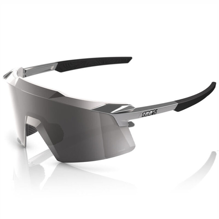 Lunettes de sport 100% aerocraft gris chrome - hiper