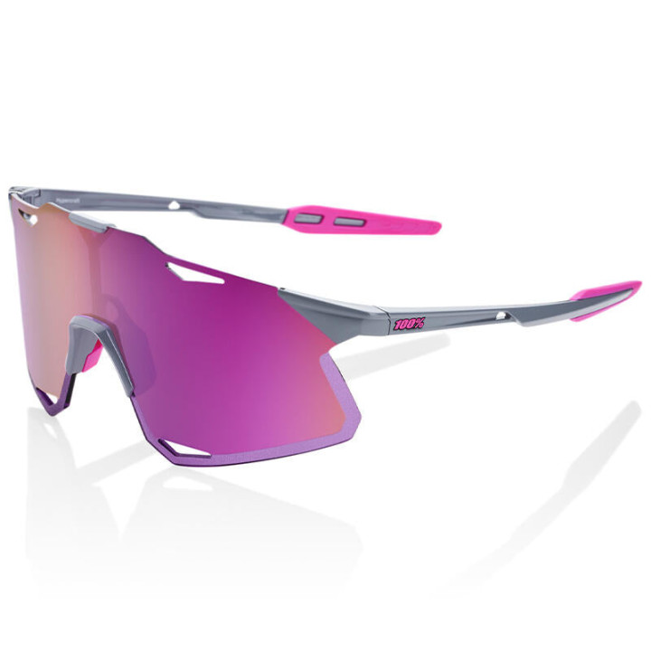Lunettes de sport 100% hypercraft gris/rose | Oxmoto