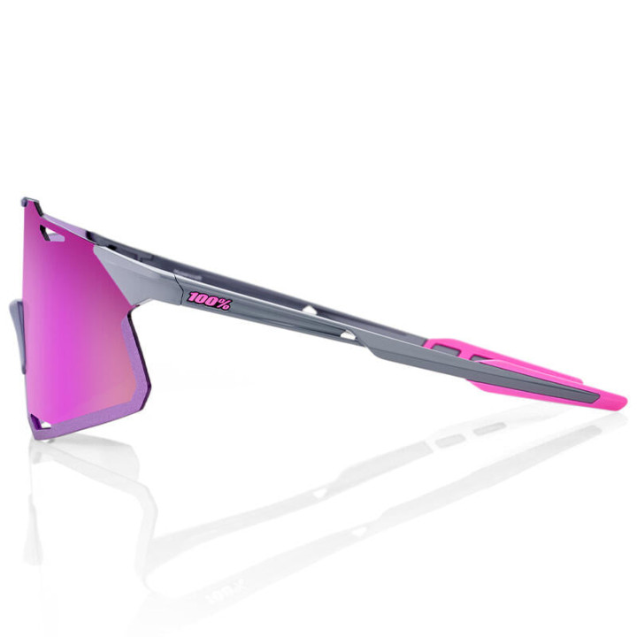Lunettes de sport 100% hypercraft gris/rose | Oxmoto