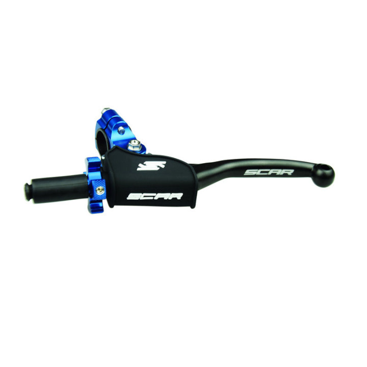 Levier repliable + cocotte universel Scar noir - molette bleu