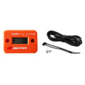 Compteur d'heures Scar filaire avec Velcro orange | Oxmoto