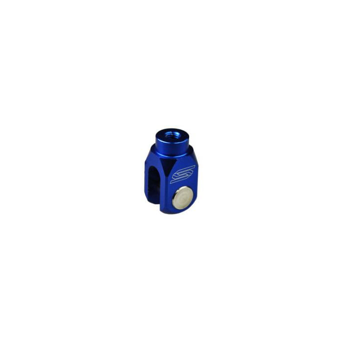 Chape de réglage de frein arrière Scar alu bleu Kawasaki kx 65 2000-2024
